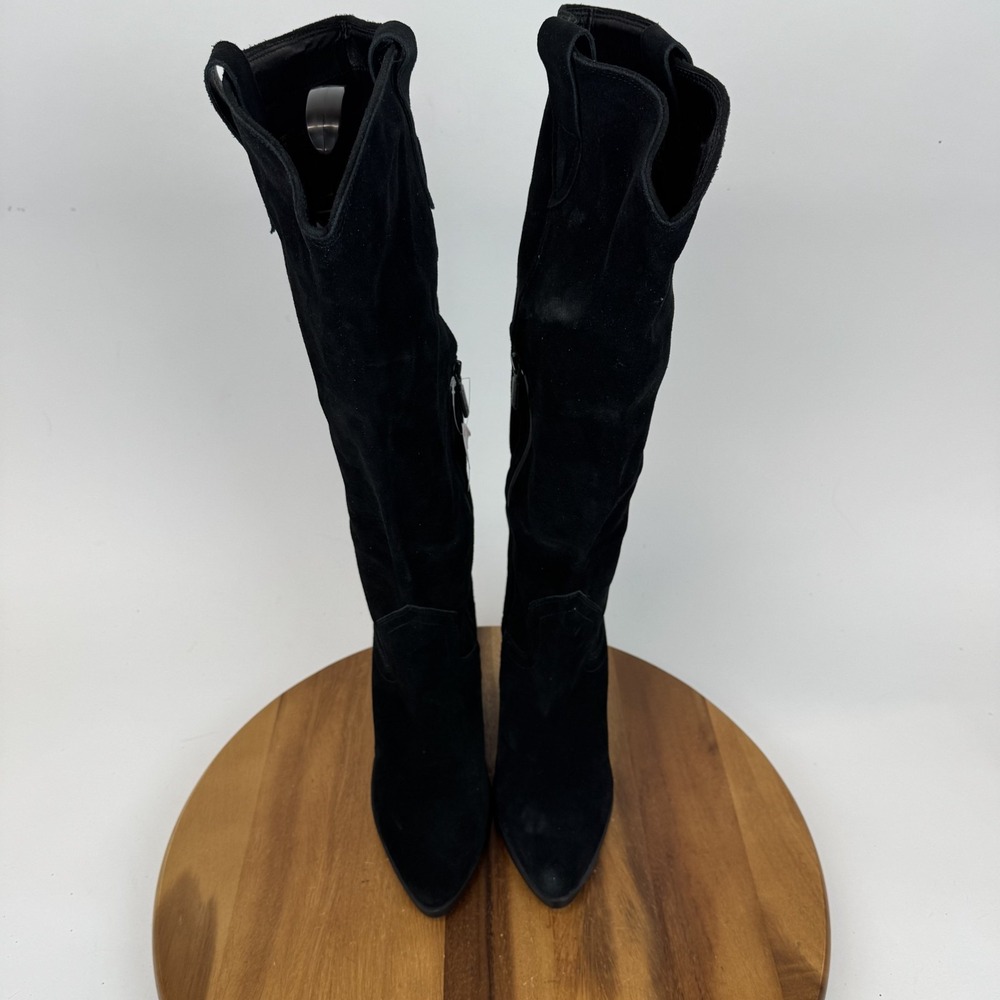 New‎ NWOB Womens Blondo Wylde Black Suede Tall Heeled Waterproof Boots Size 8 M - Picture 4 of 10